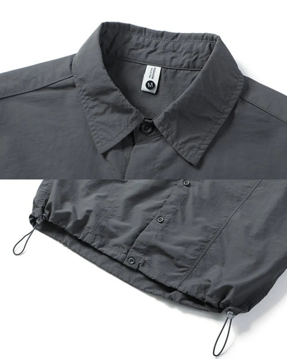 DRAWSTRING NYLON SHIRT W1956