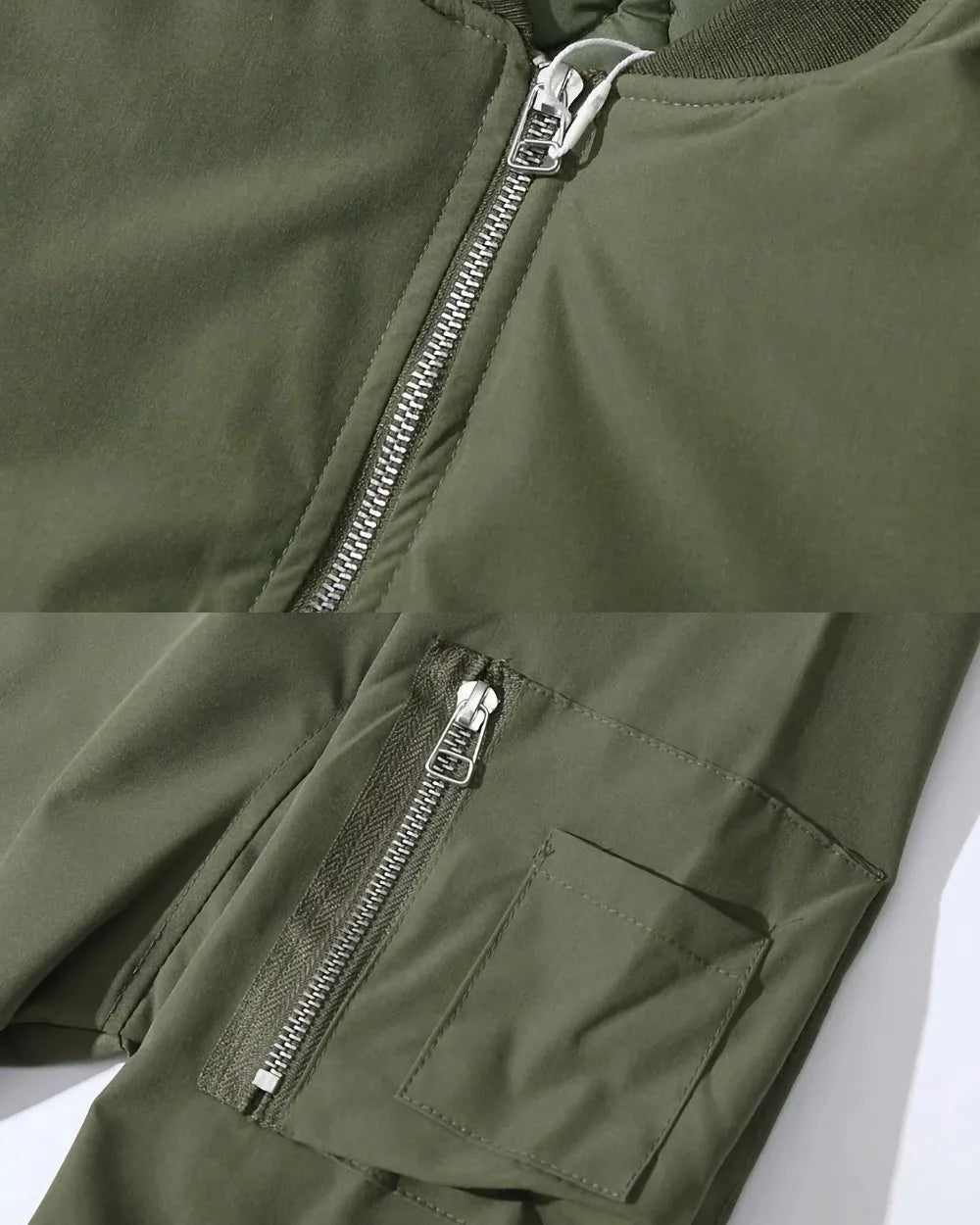 CASUAL BOMBER ZIPPER JACKET W1945