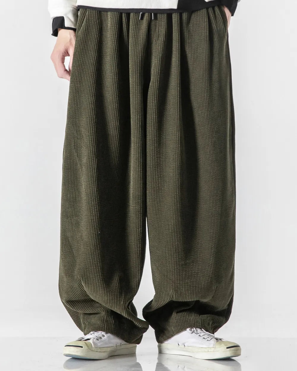 CORDUROY WIDE PANTS W1964