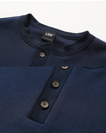 HENLEY NECK LONG TEE W1952