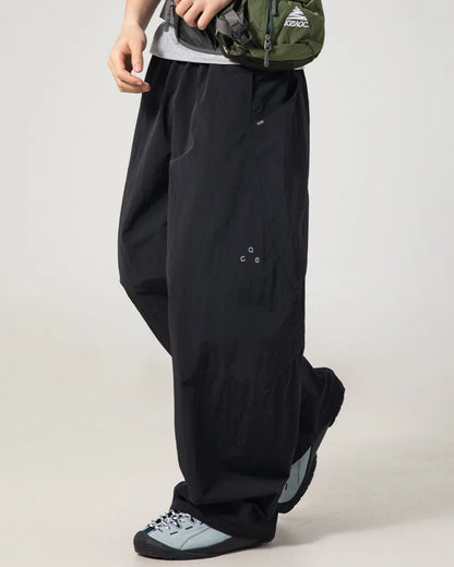 NYLON WIDE EASY PANTS W1904