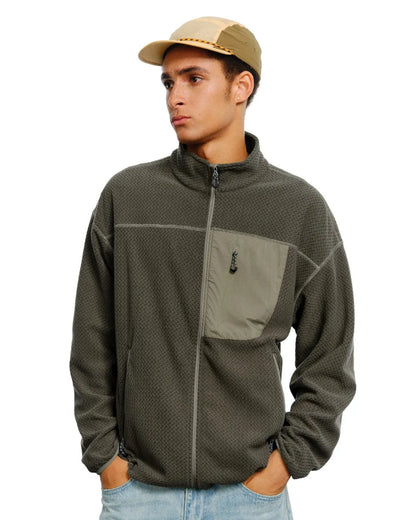 FLEECE ZIP UP ZIPPER JACKET W1933