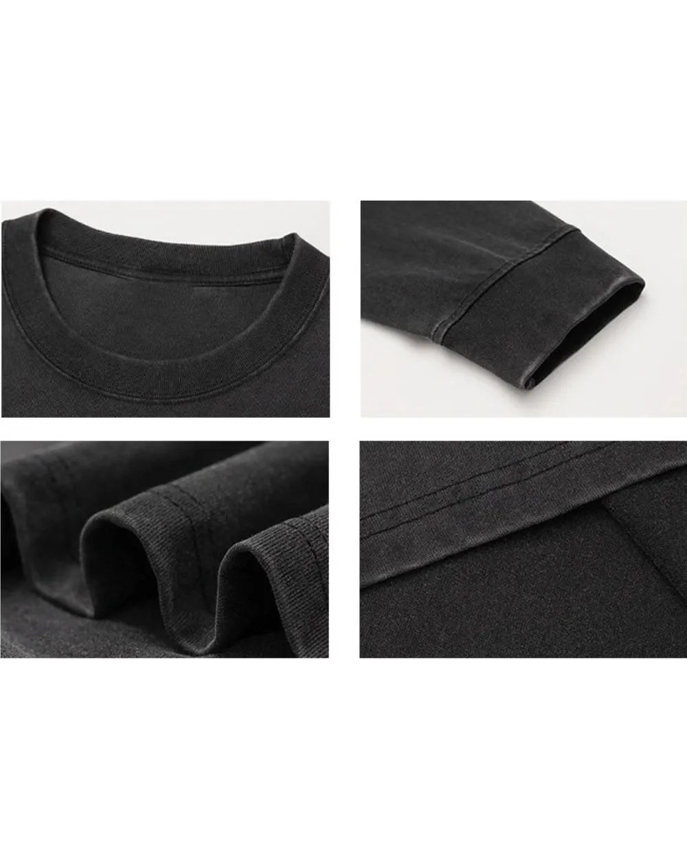 COTTON WASHED LOOSE LONG TEE W1943