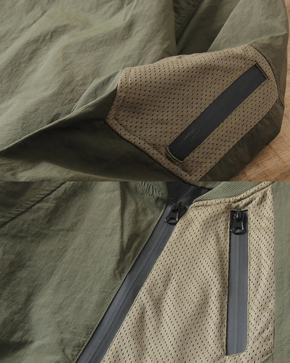 NYLON HALF ZIP TACTICAL PULLOVER W1918