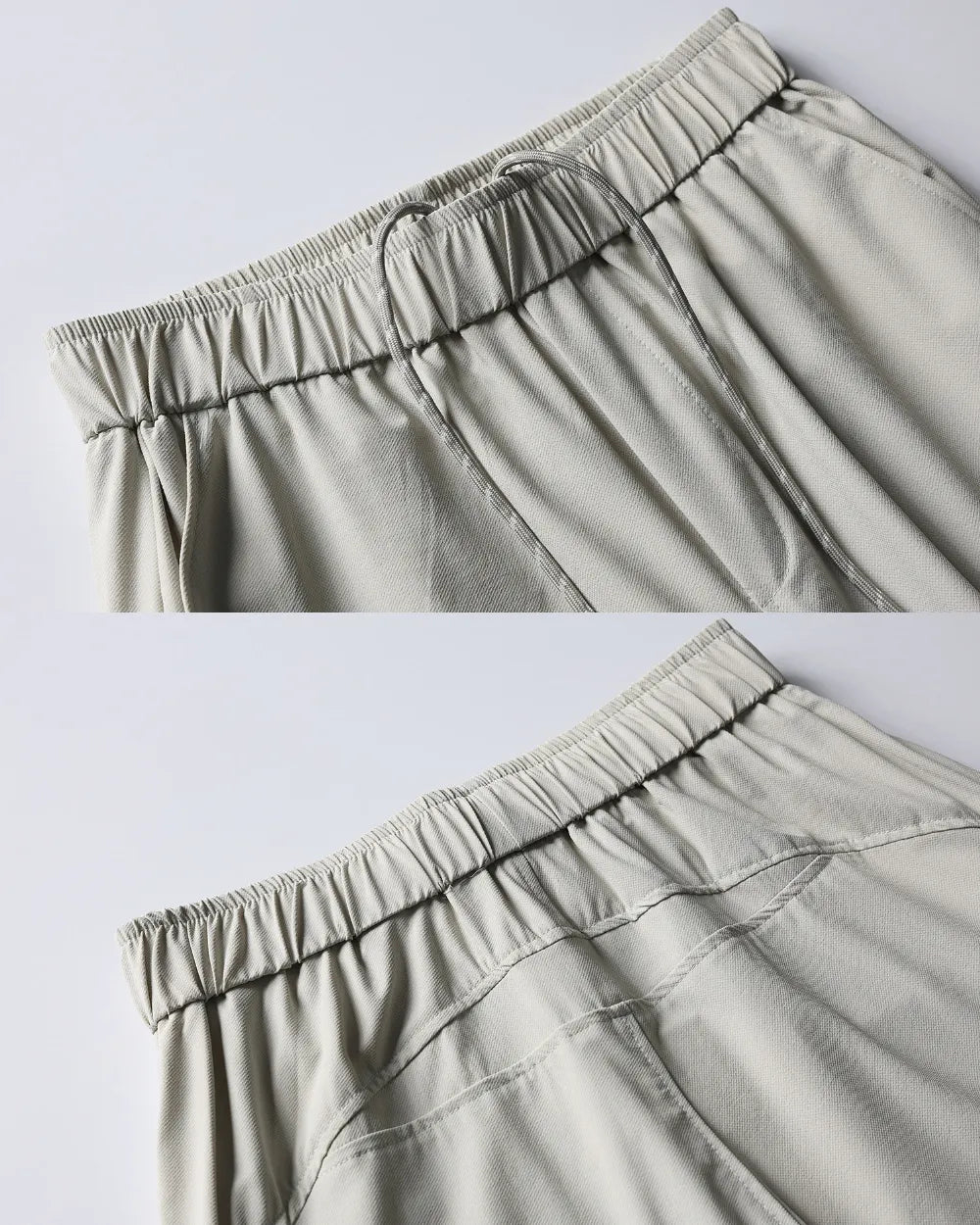STRETCH NYLON WIDE CARGO PANTS W1862