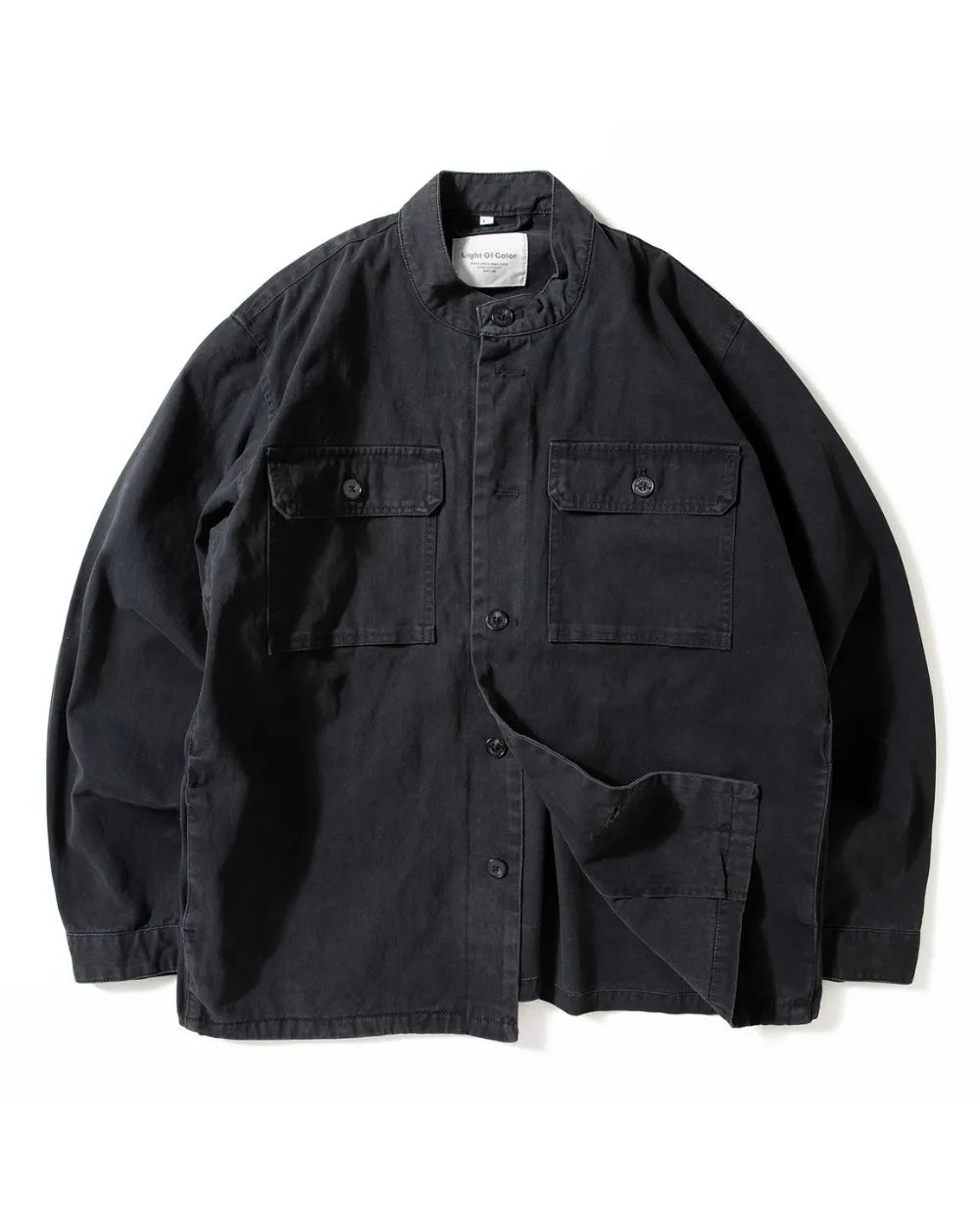 STAND COLLAR WORK SHIRT JACKET W1977