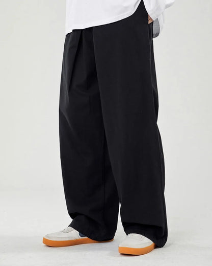 WIDE TUCKED CHINO PANTS W1873