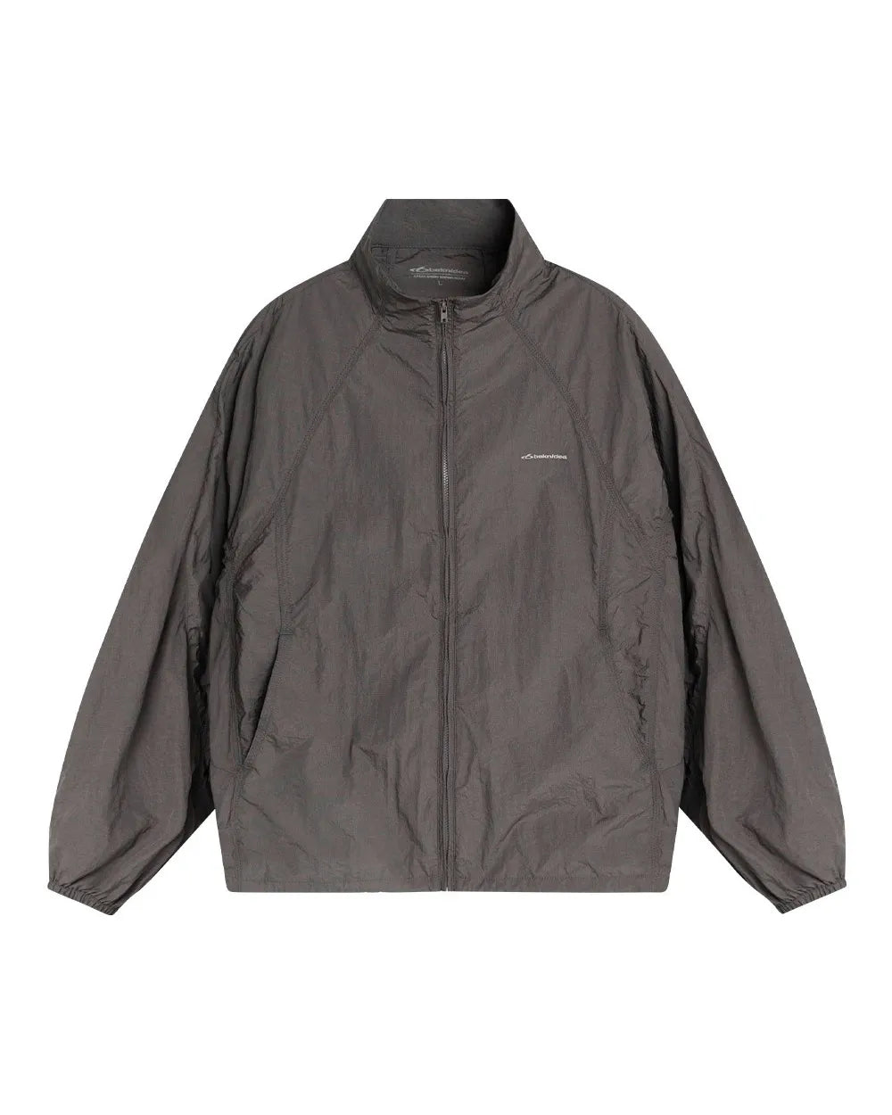 NYLON STAND COLLAR ZIPPER JACKET W1962