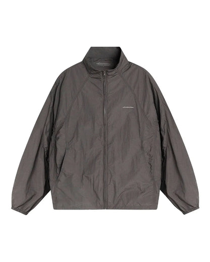 NYLON STAND COLLAR ZIPPER JACKET W1962