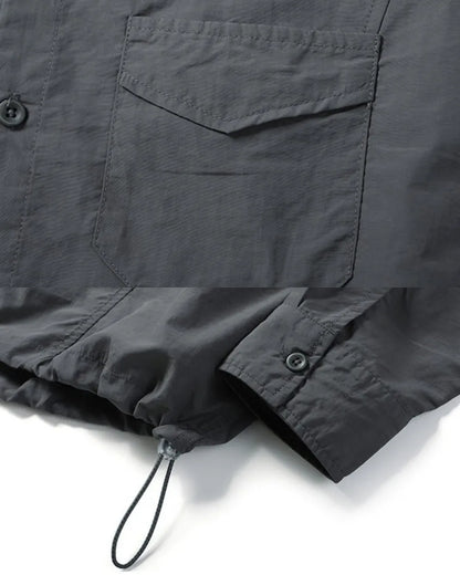 DRAWSTRING NYLON SHIRT W1956