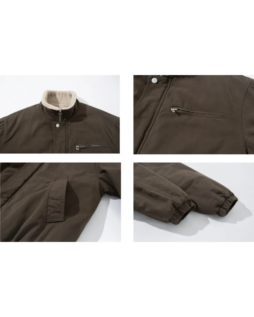 FLEECE COLLAR PADDING JACKET W1987