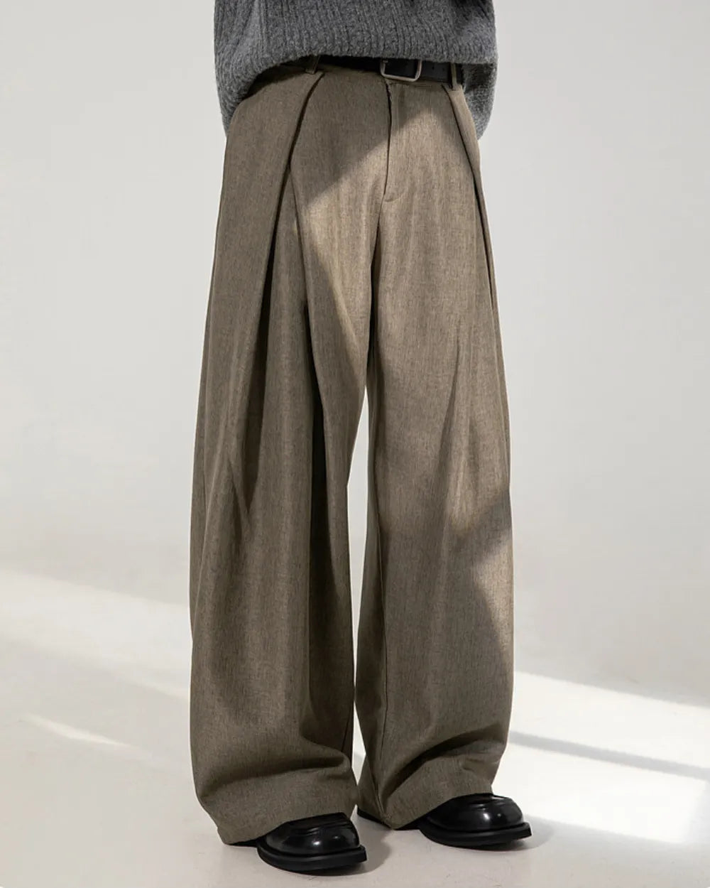 DEEP TUCK WIDE SLACKS W1841