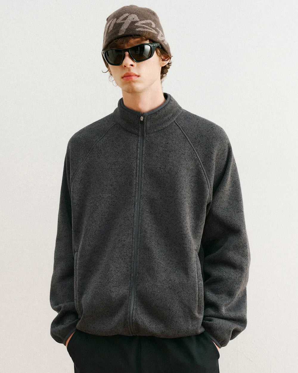 FLEECE STAND ZIP JACKET W1895