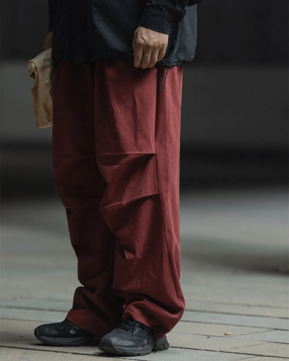 WIDE COTTON CARGO PANTS W1881