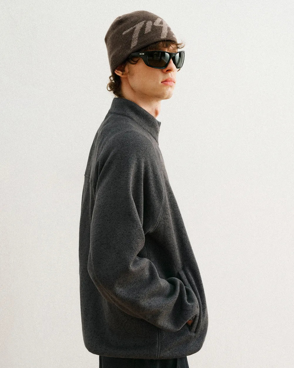 FLEECE STAND ZIP JACKET W1895