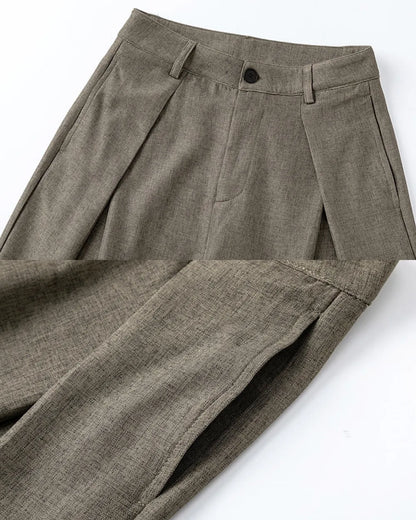 DEEP TUCK WIDE SLACKS W1841
