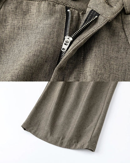 DEEP TUCK WIDE SLACKS W1841