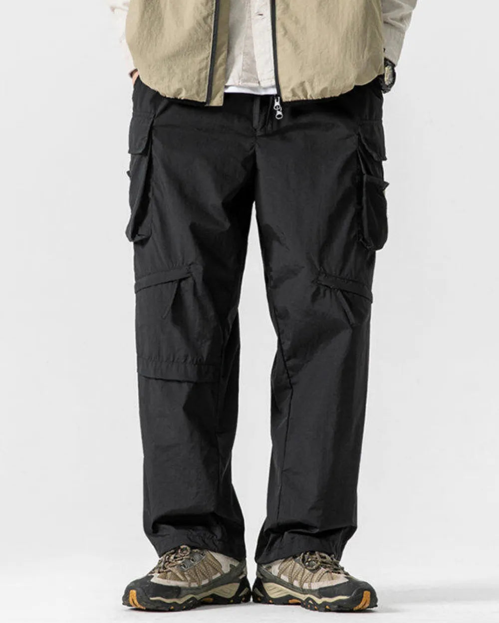 MULTI POCKET NYLON CARGO PANTS W1853
