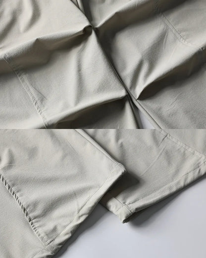 STRETCH NYLON WIDE CARGO PANTS W1862