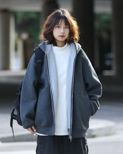 DOUBLE HOOD ZIP PARKA W1966