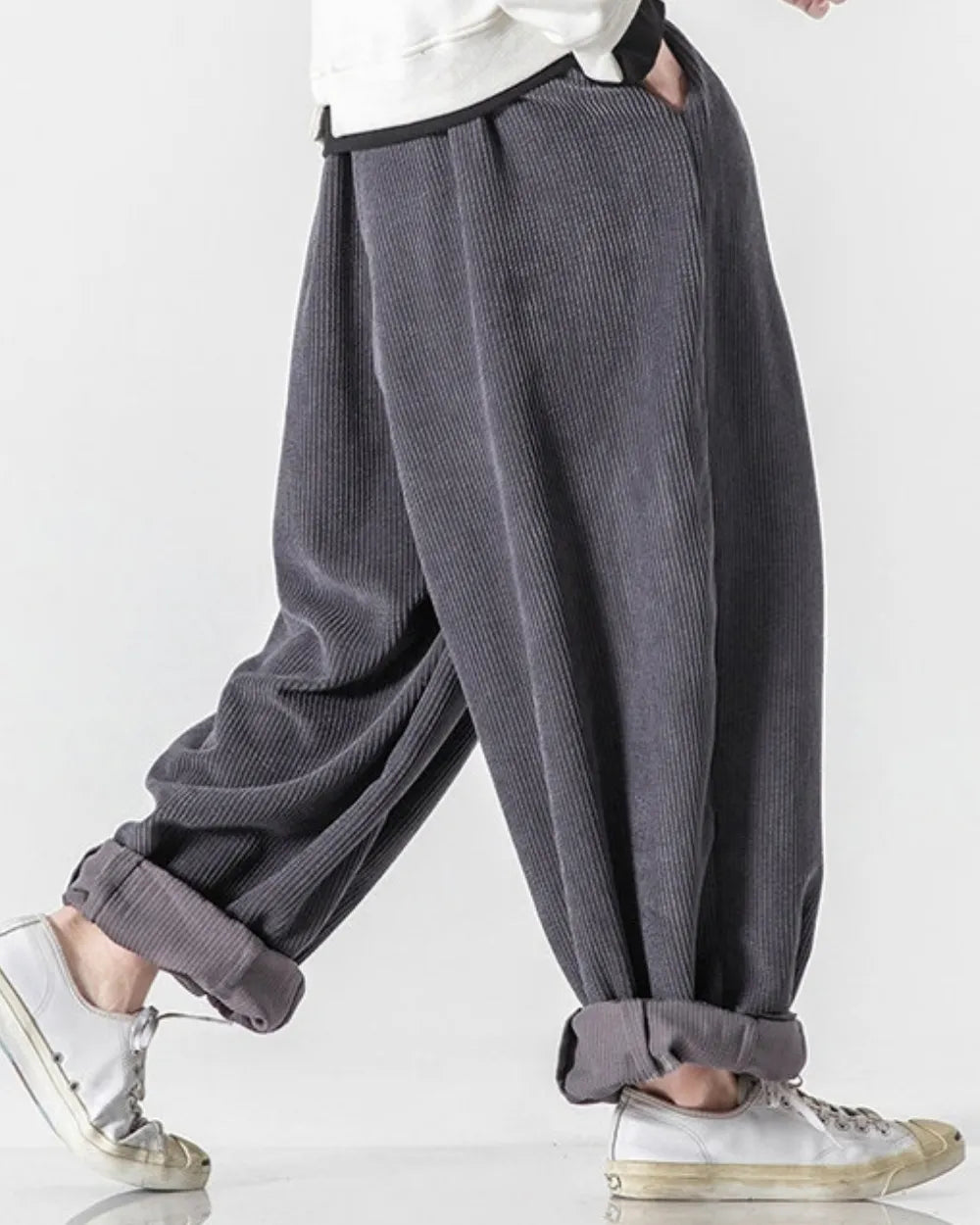 CORDUROY WIDE PANTS W1964