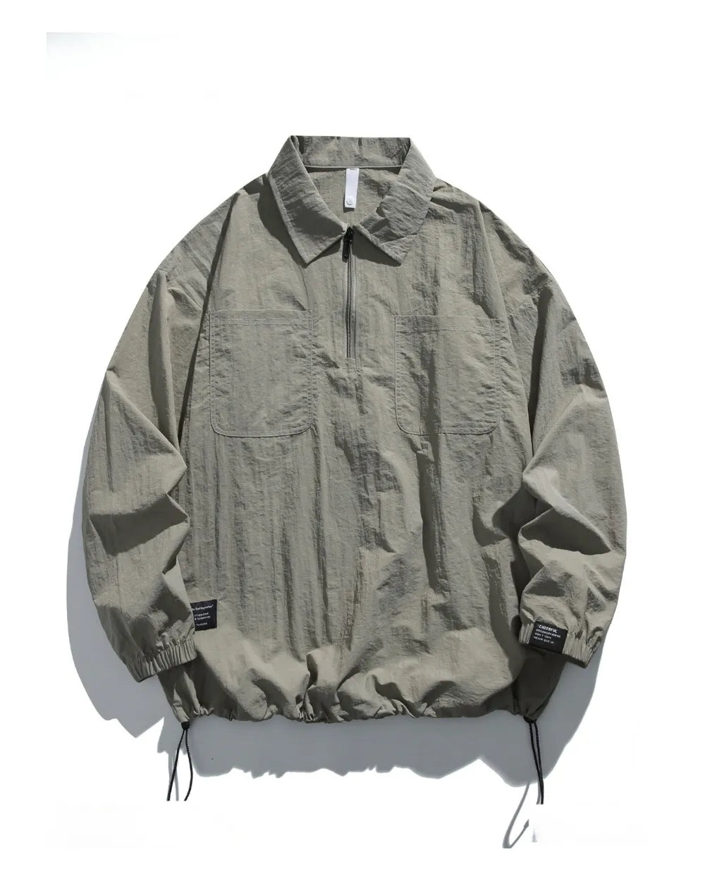 HALF ZIP NYLON PULLOVER JACKET W1846