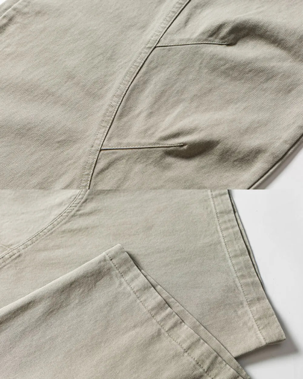 VINTAGE WASHED SEAM WIDE PANTS W1852