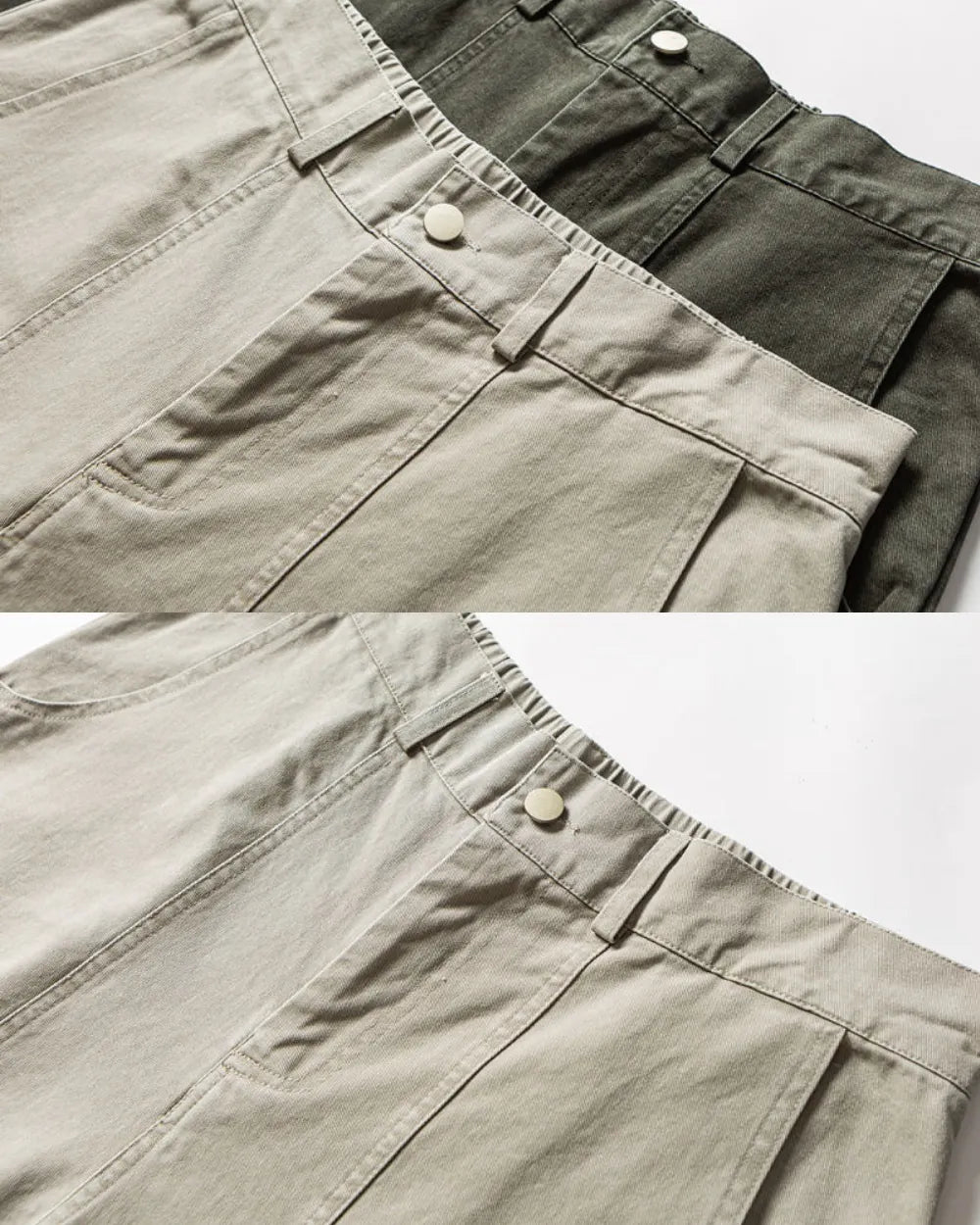 VINTAGE WASHED SEAM WIDE PANTS W1852