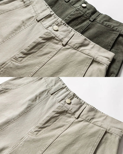 VINTAGE WASHED SEAM WIDE PANTS W1852