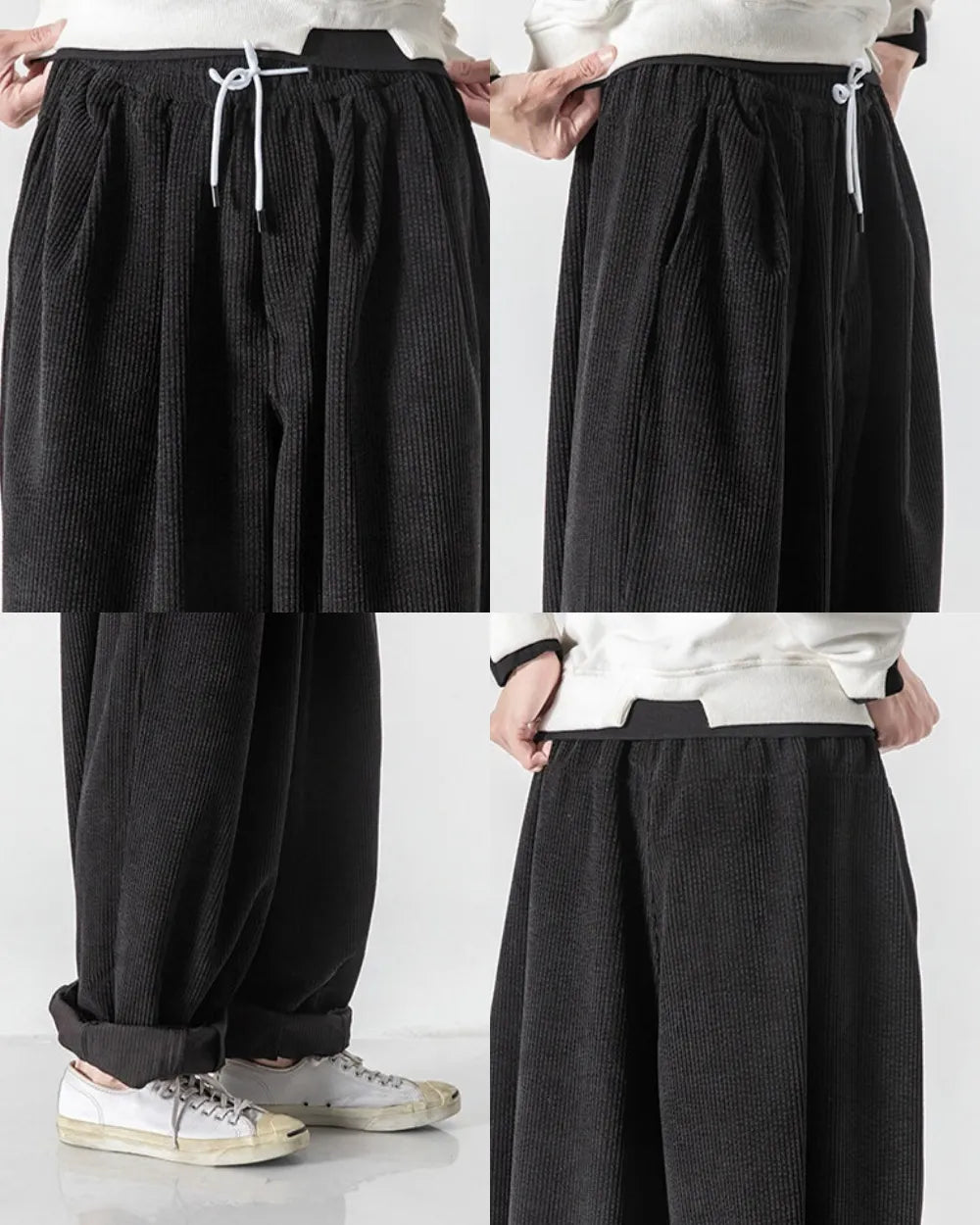 CORDUROY WIDE PANTS W1964