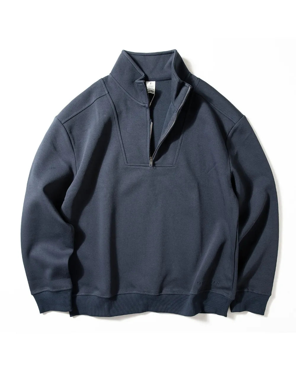 HALF ZIP STAND COLLAR SWEATSHIRT W1957