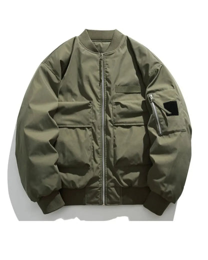 TACTICAL LOOSE FIT ZIPPER JACKET W1937