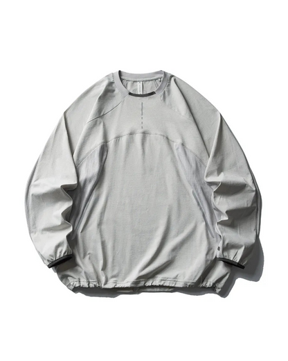 PANELLED TECH LONG TEE W1874