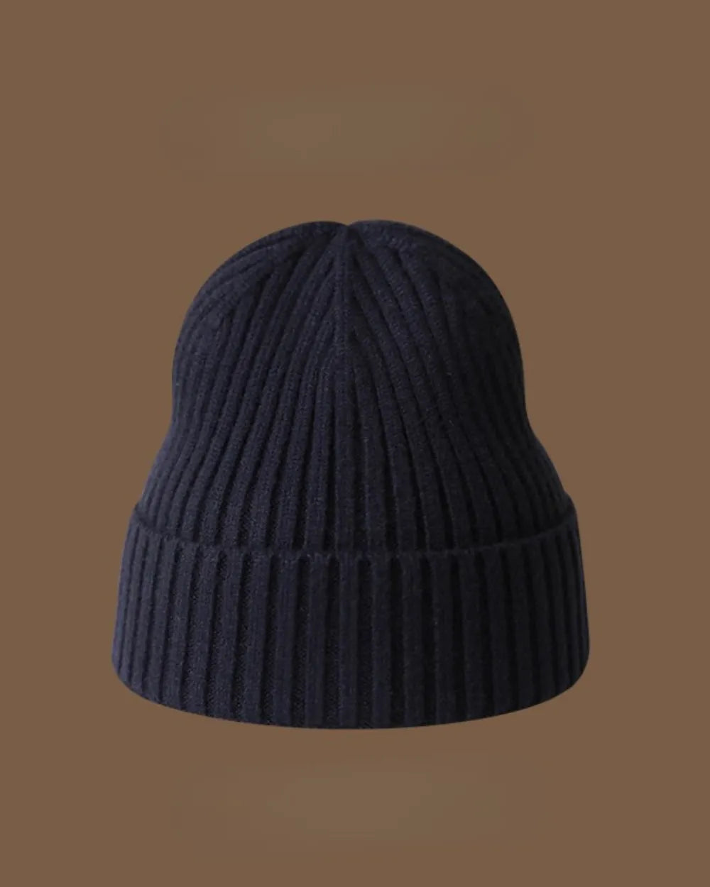 RIBBED KNIT BEANIE HAT W1971