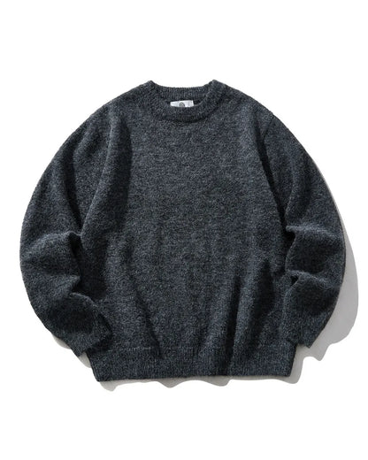 MIXED FABRIC KNIT SWEATER W1951