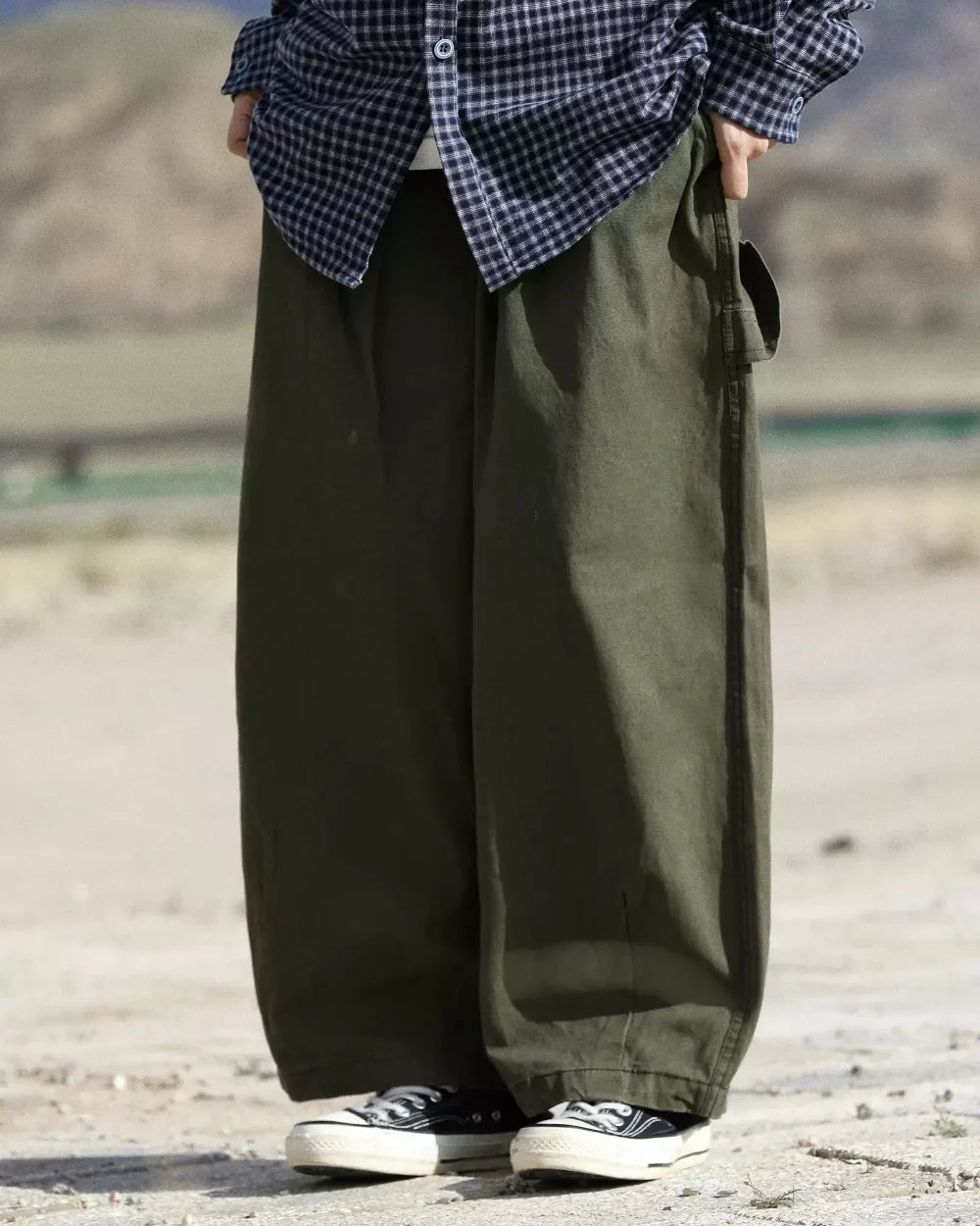 LOOSE FIT CASUAL CARGO PANTS W1885