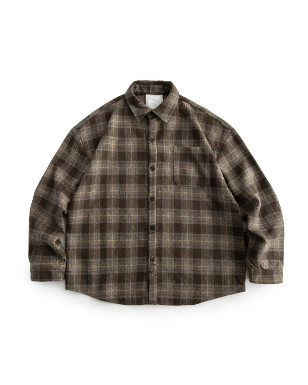 CHECK OVERSIZED FLANNEL SHIRTS W1843