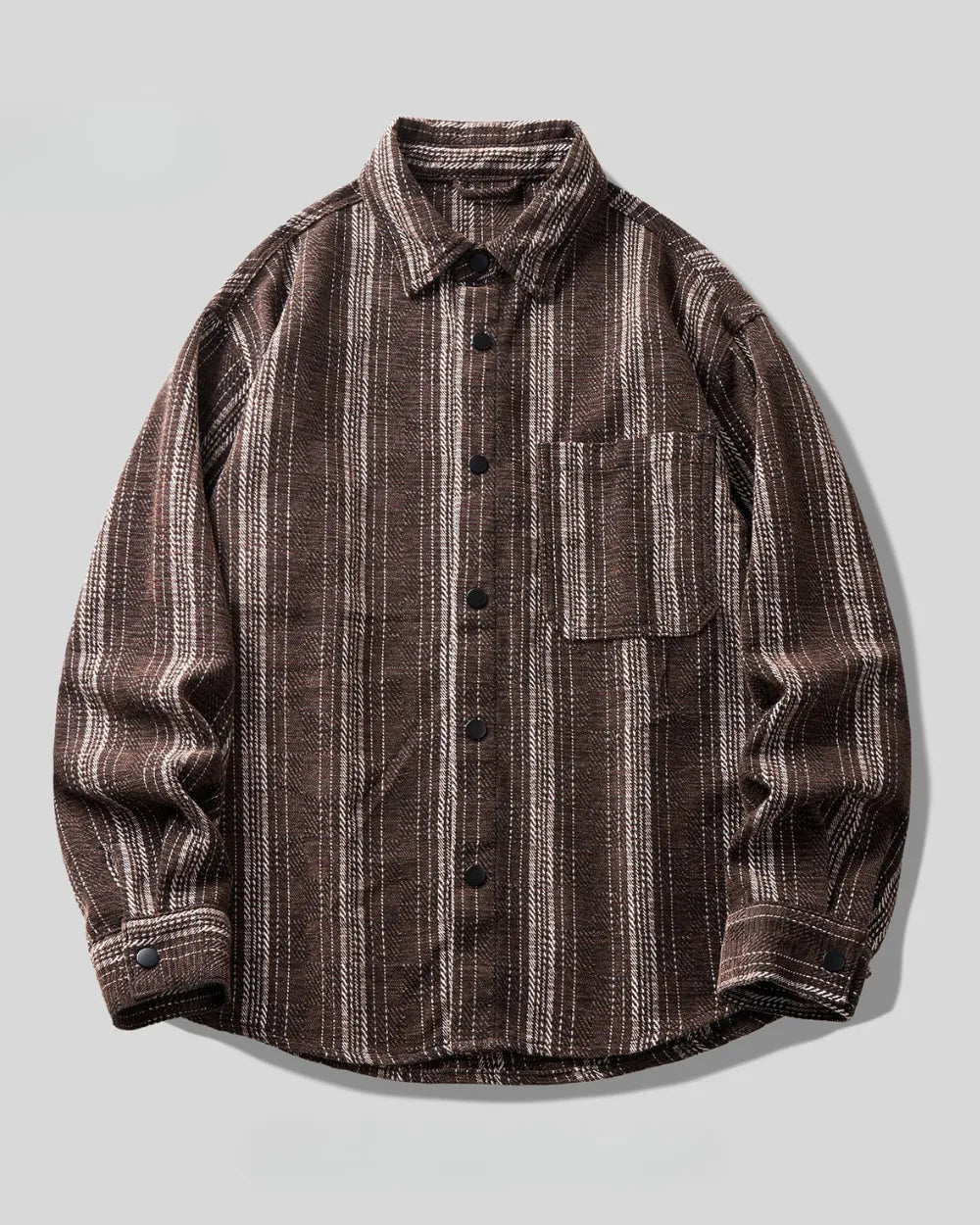 VERTICAL STRIPE LOOSE SHIRT W1979