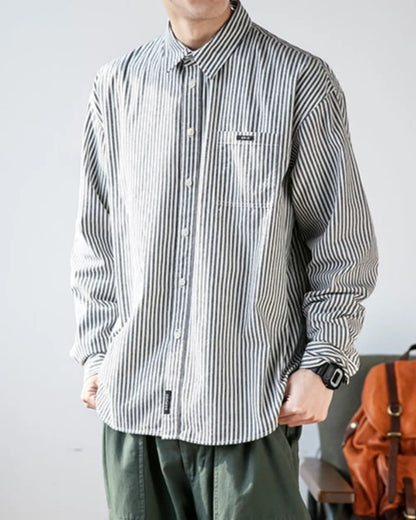 STRIPED RELAXED FIT SHIRTS W1921