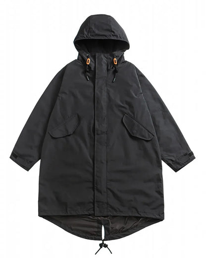 HOODED OVERSIZE PARKA COAT W1978