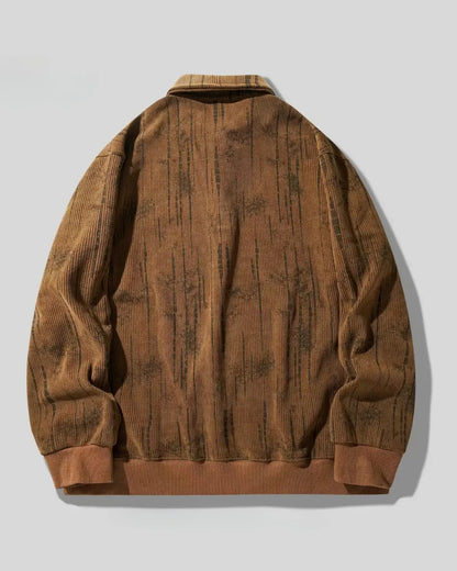 CORDUROY POLO SWEAT SHIRT W1946