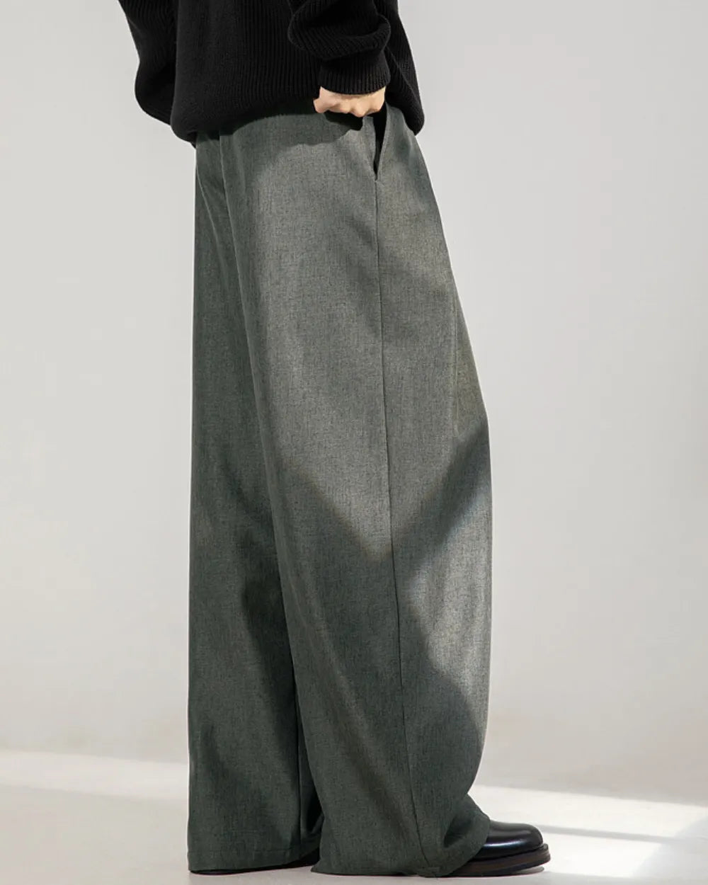 DEEP TUCK WIDE SLACKS W1841