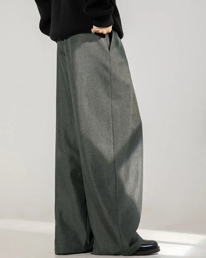 DEEP TUCK WIDE SLACKS W1841