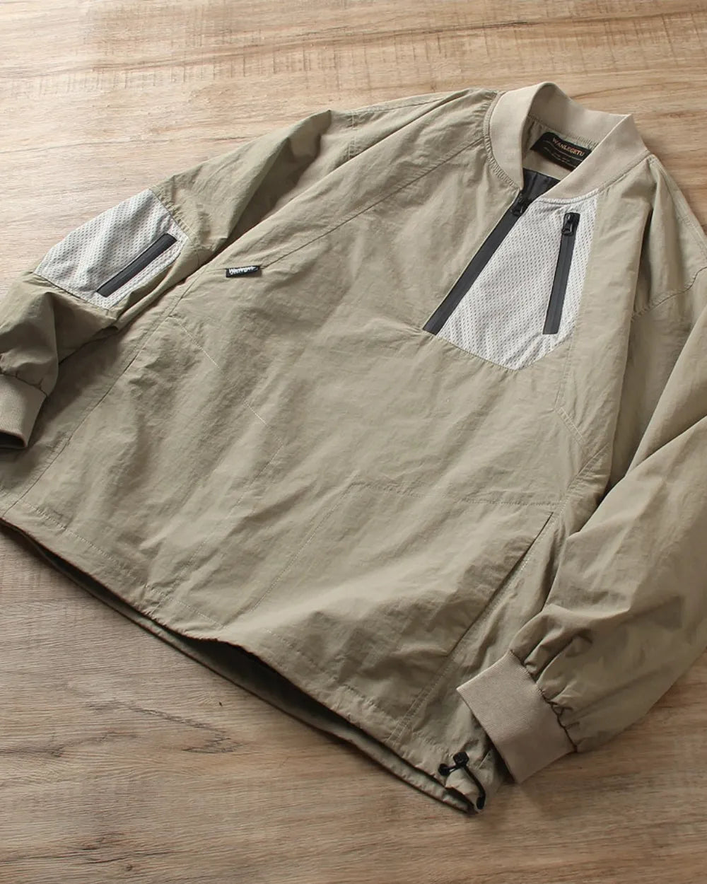 NYLON HALF ZIP TACTICAL PULLOVER W1918