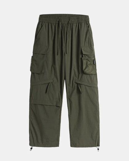 MULTI POCKET NYLON CARGO PANTS W1853