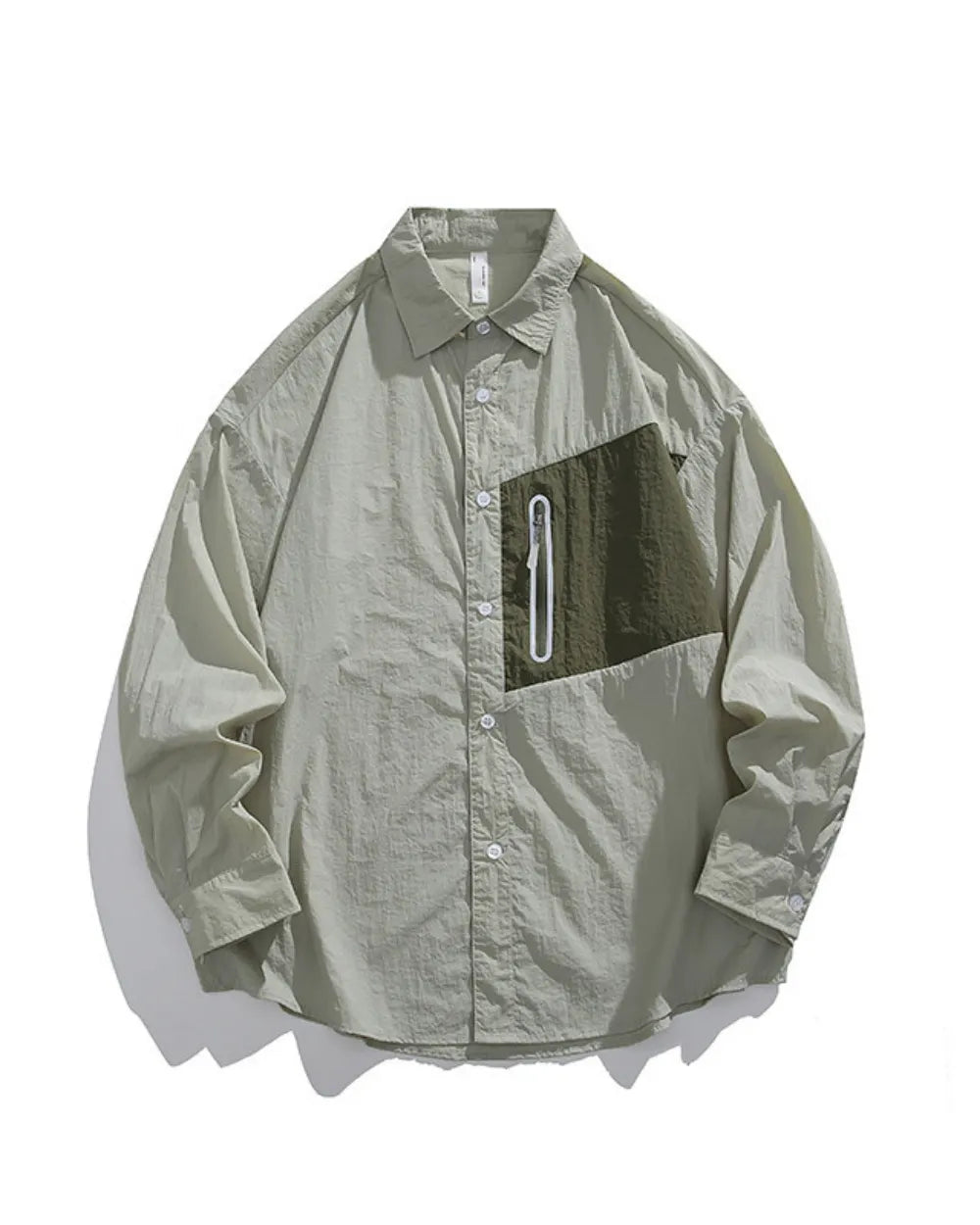 ZIP POCKET LONG SLEEVE SHIRT W1825