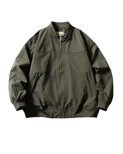 CASUAL ZIP UP ZIPPER JACKET W1925