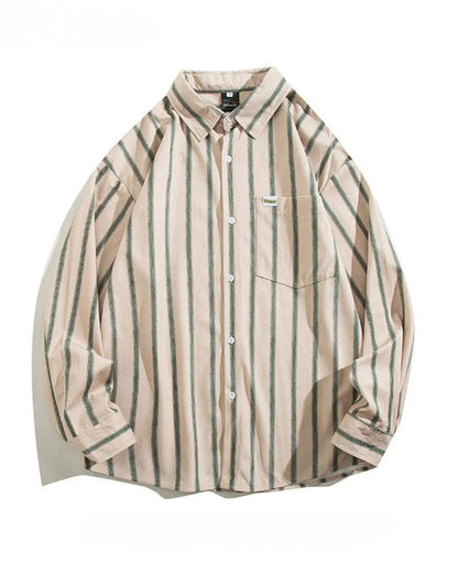 STRIPE LONG SLEEVE SHIRT W1820