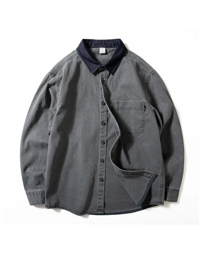 COLLAR CONTRAST SHIRTS W1892