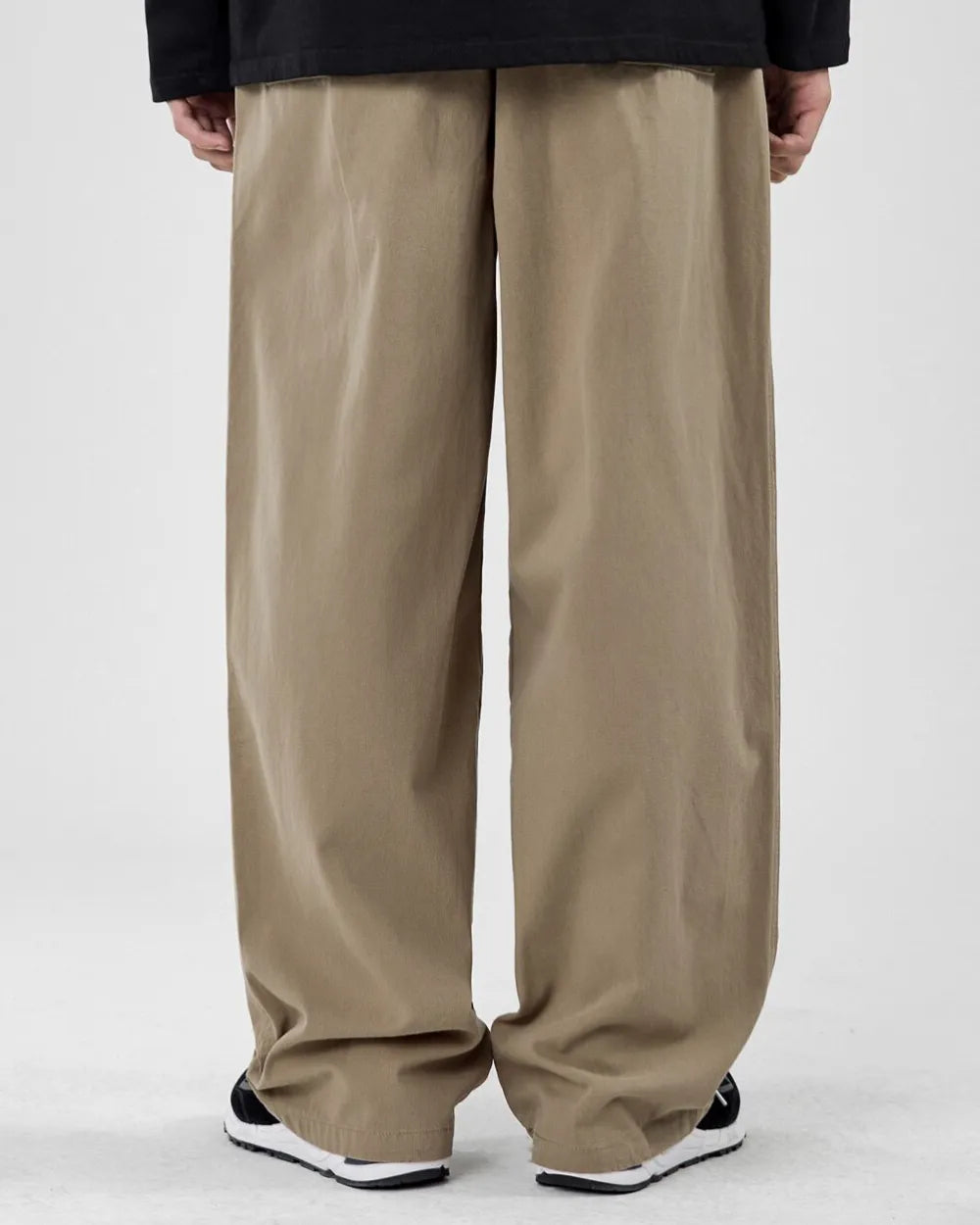 WIDE TUCKED CHINO PANTS W1873